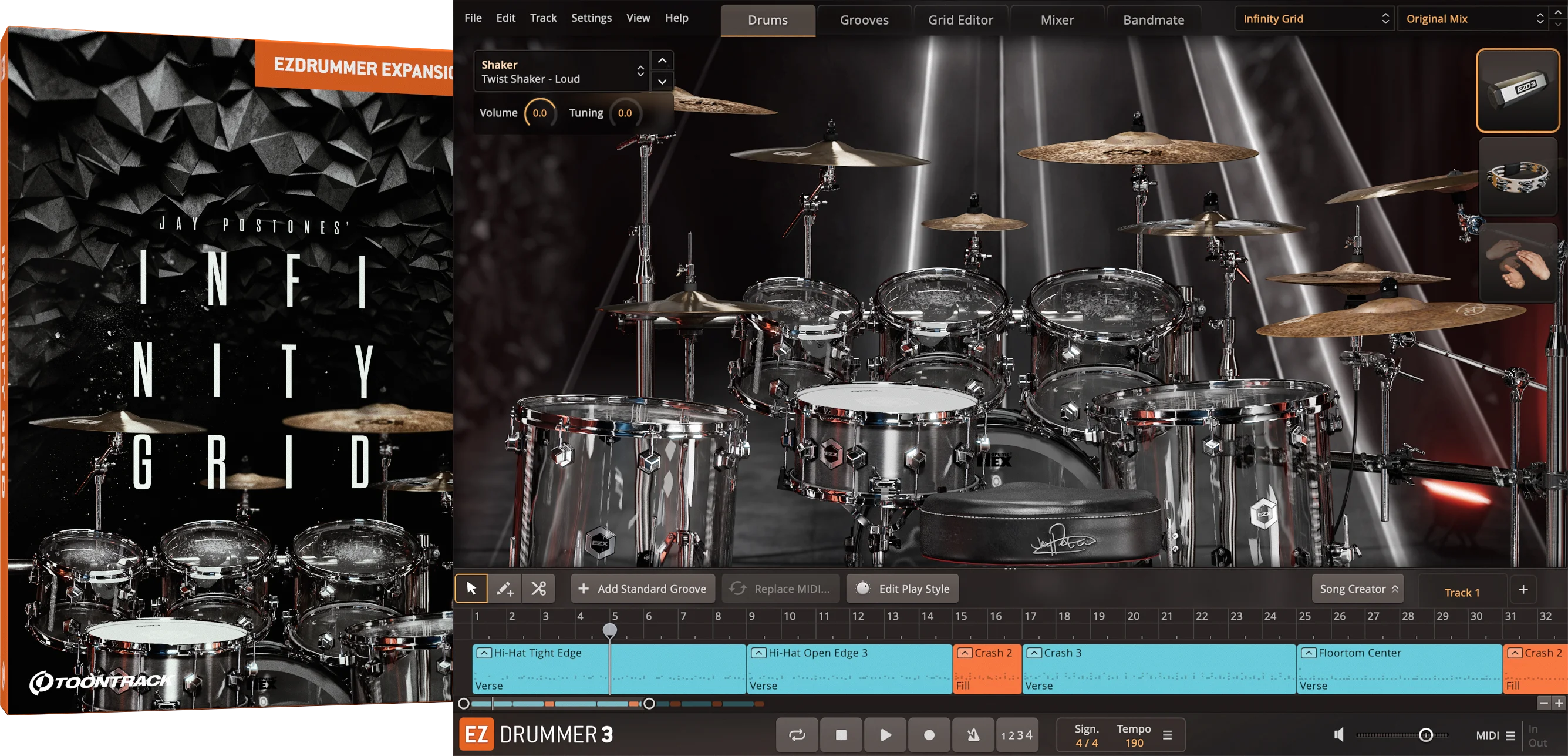 EZX Infinity Grid — Toontrack